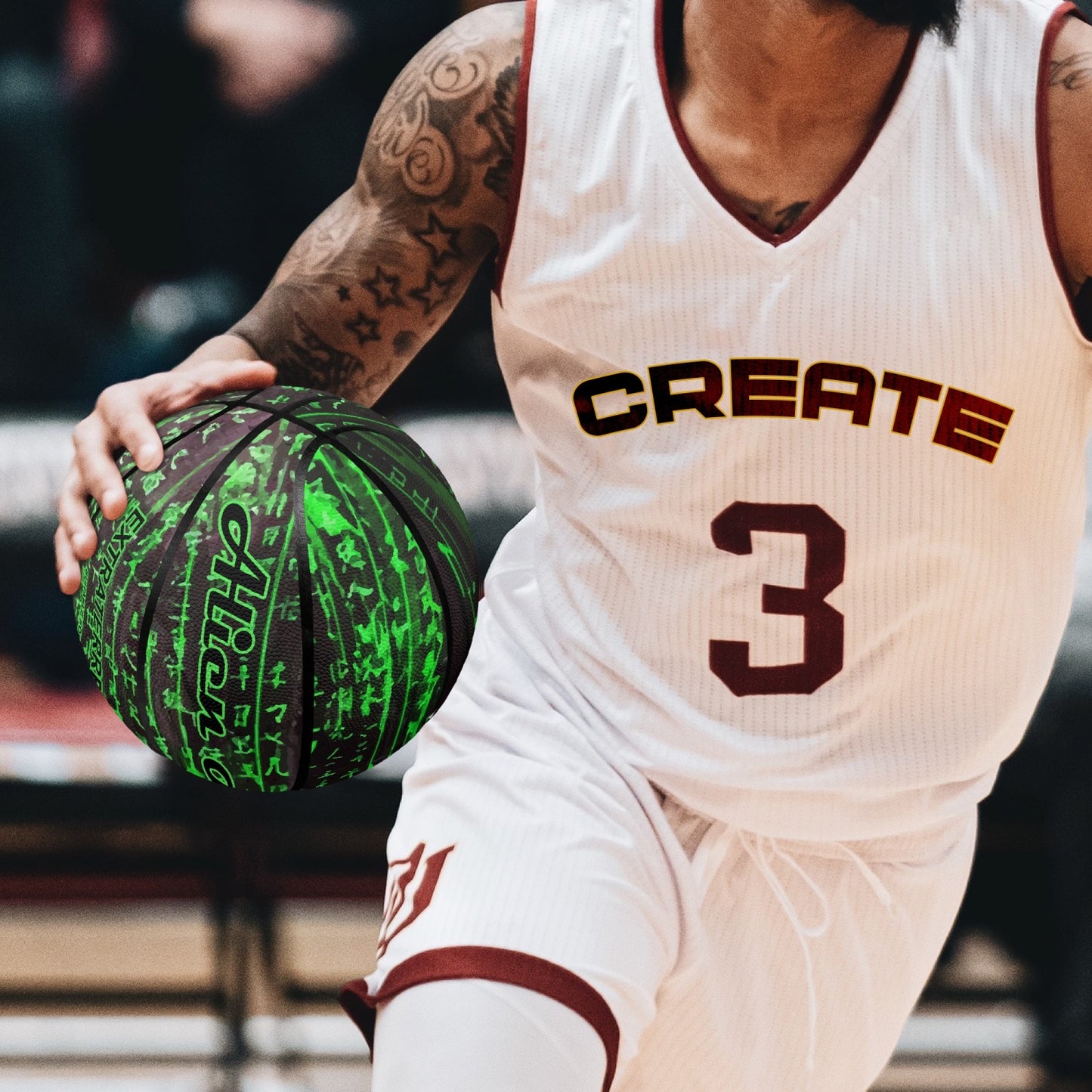 Basketball, Synthetic Leather Basketball, Alien Hoops Basketball