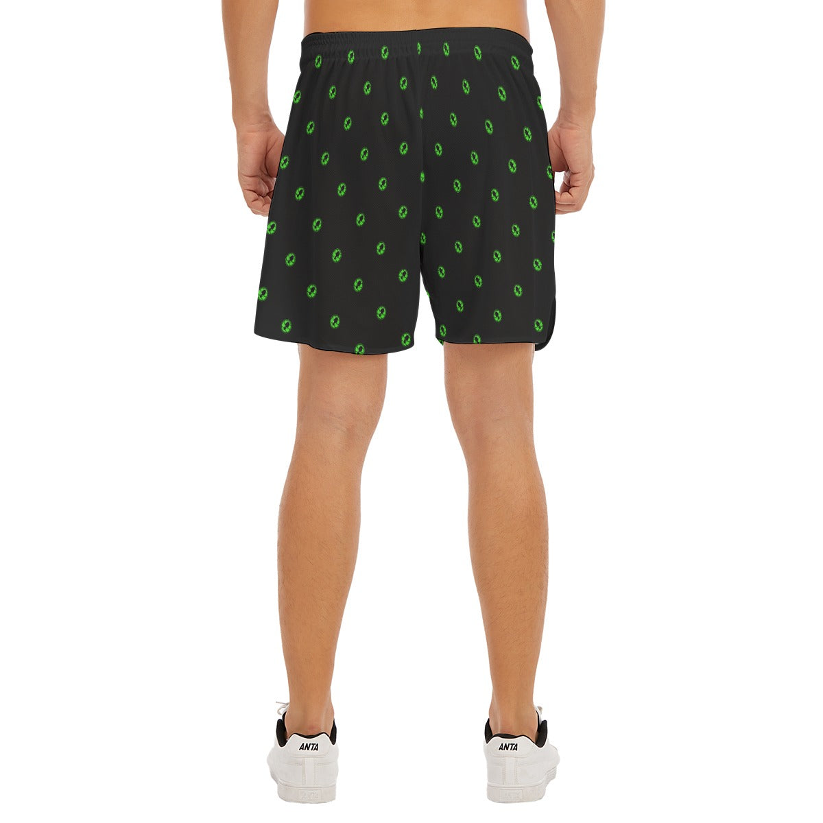 Training Shorts, Breathable Athletic Shorts, Alien Hoops Split-Side Shorts
