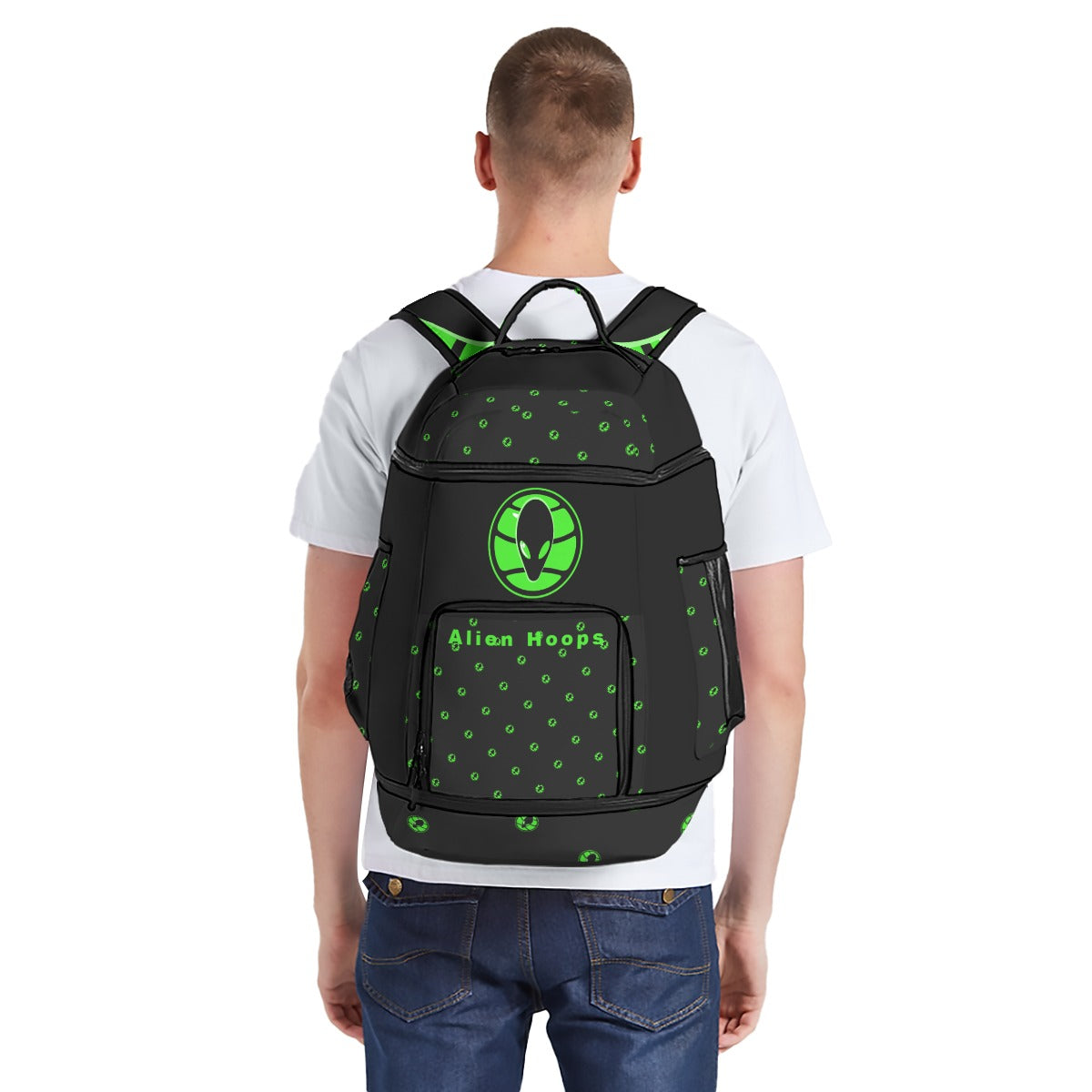 All-Over Print Multifunctional Backpack – Alien Hoops All-Over Print Multifunctional Backpack – Alien Hoops