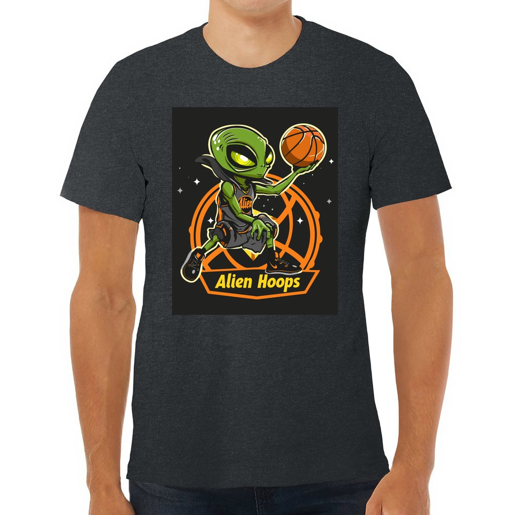 Basketball T-Shirt, Taped Shoulders Tee, Alien Hoops Performance Apparel