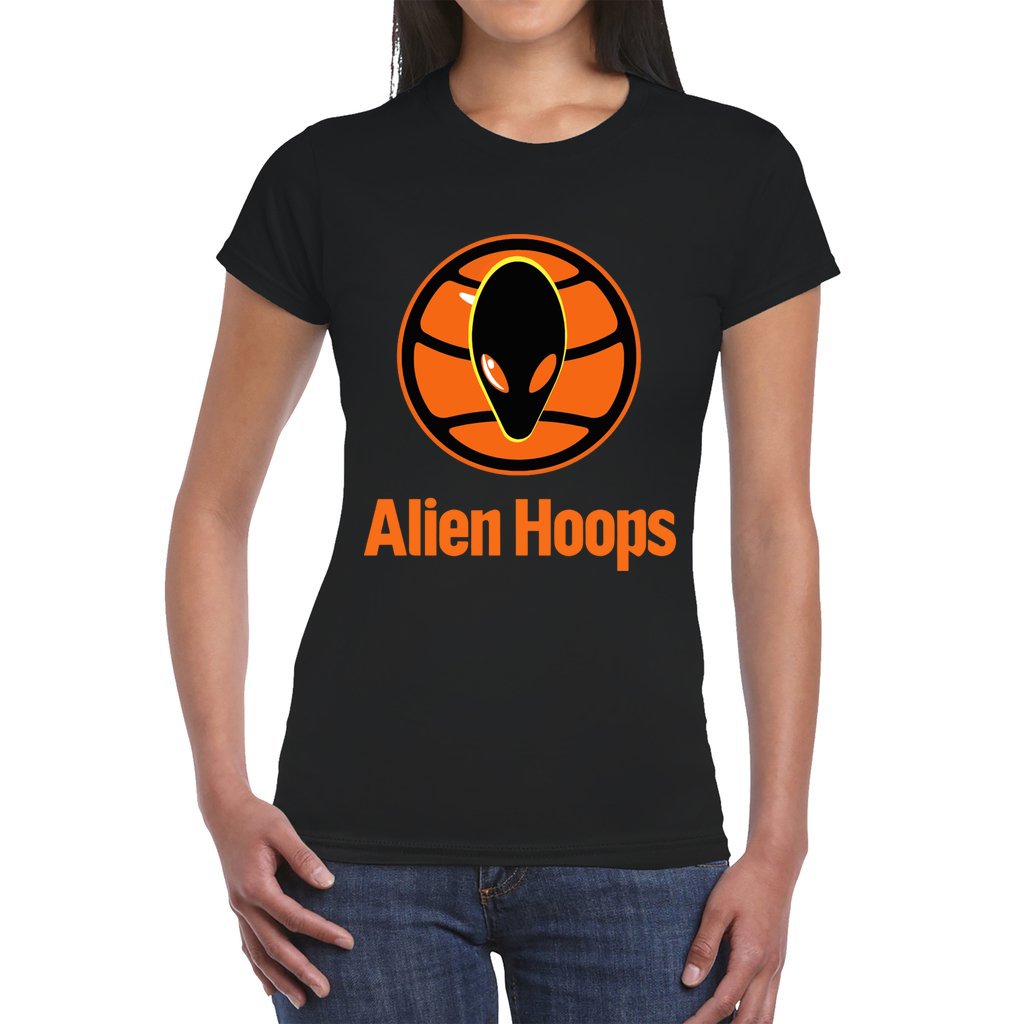 Women's Alien Hoops Elite T-Shirt, Bright and Vibrant Colors, Sport and Activity Tee