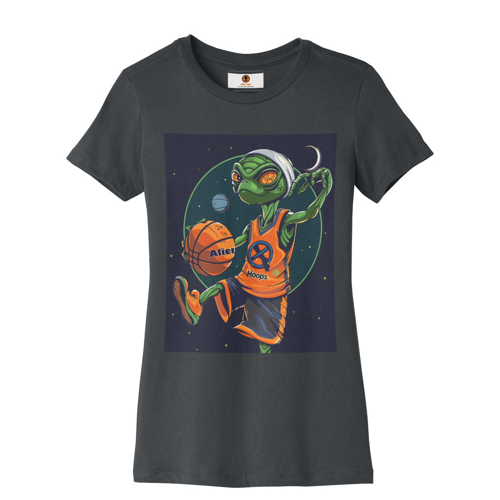 Women’s Alien Hoops T-Shirt, Women's Basketball T-shirt, Women's Athletic Shirt