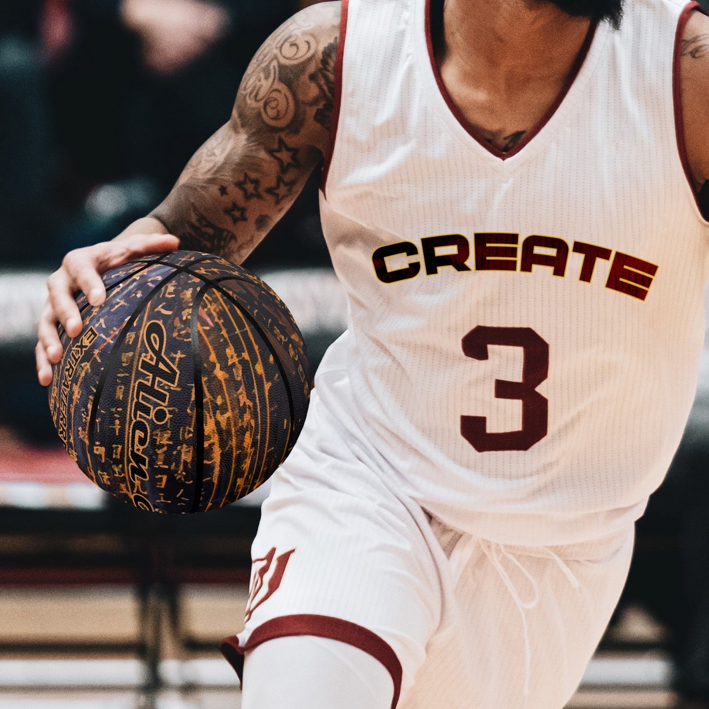 Basketball, Synthetic Leather Basketball, Alien Hoops Basketball