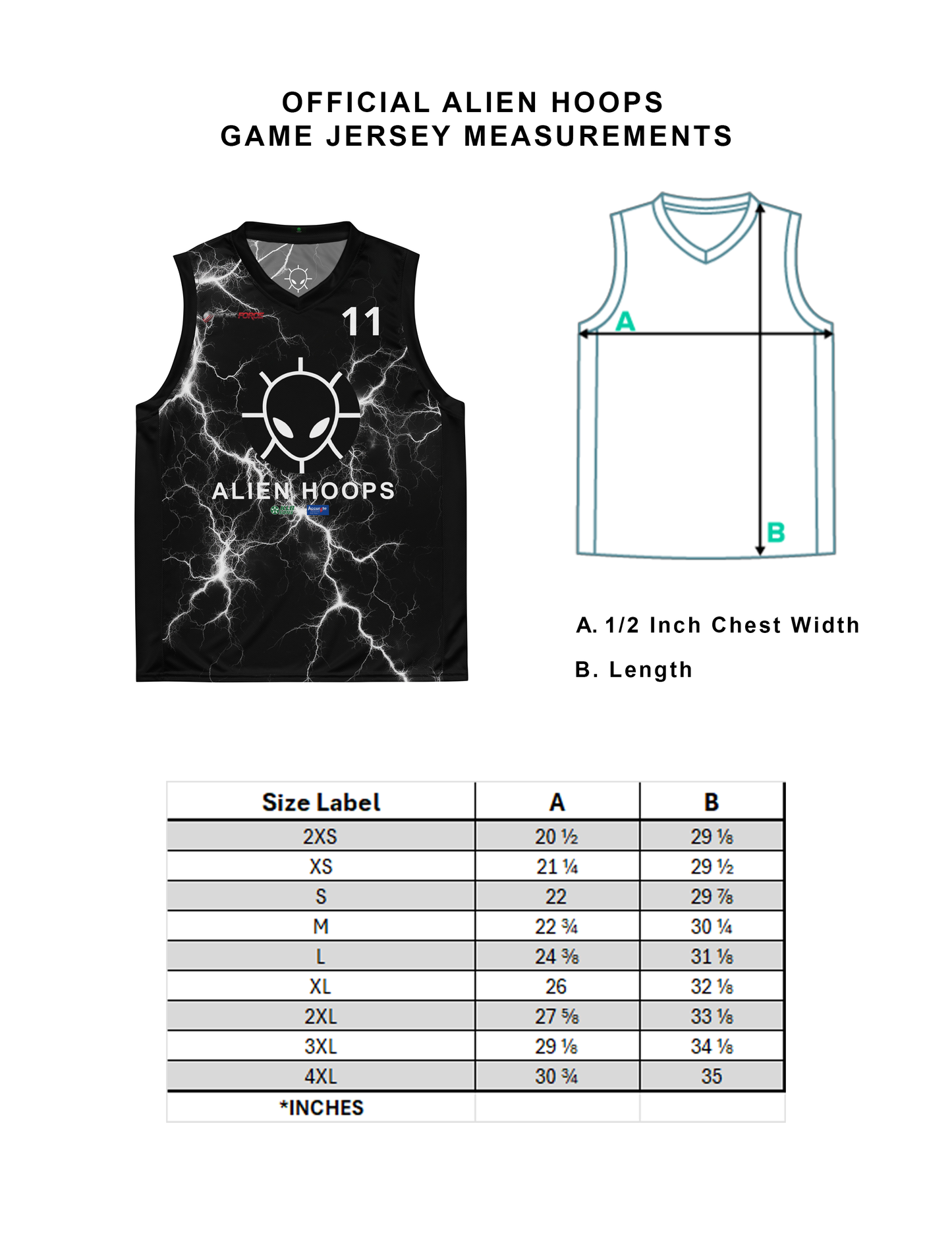 Official Alien Hoops Game Jersey