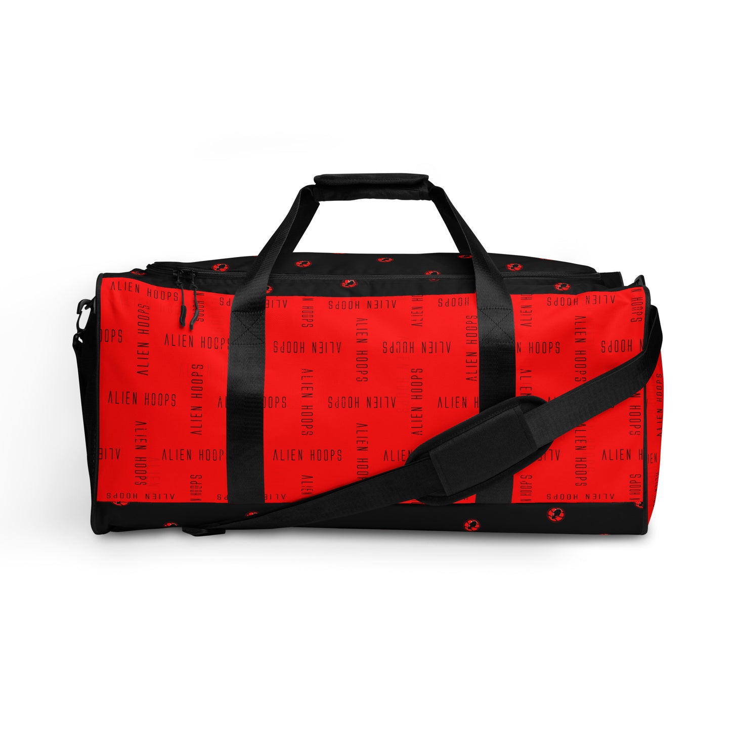 alien hoops elite gym bag, basketball bag, sports tote, gym bag, sports duffel bag, basketball equipment bag, front