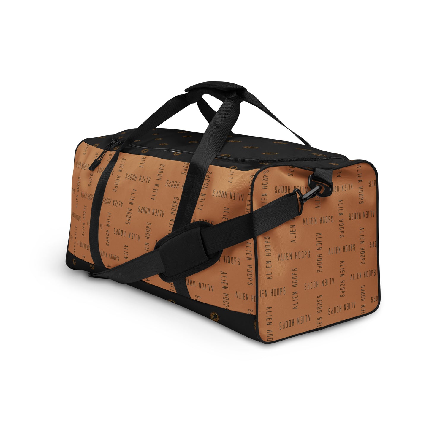 alien hoops elite gym bag, basketball bag, sports tote, gym bag, sports duffel bag, basketball equipment bag, left side