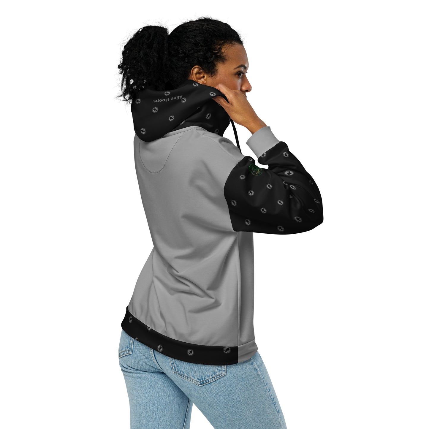 Alien Tech Apparel, basketball jogging suit, jogger set, Zip Hoodie, Hoodie, model 5