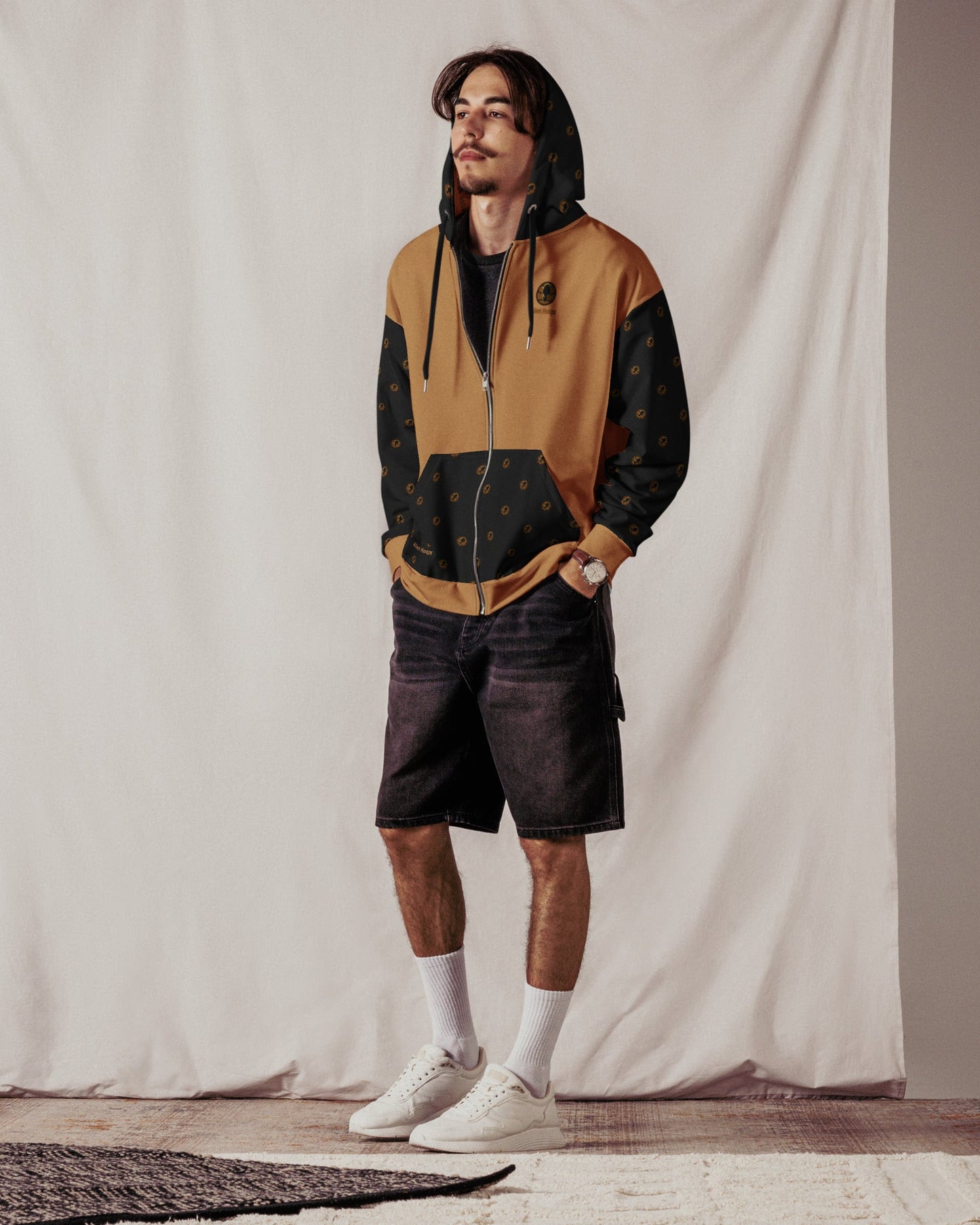 Alien Tech Apparel, basketball jogging suit, jogger set, Zip Hoodie, Hoodie, model 3