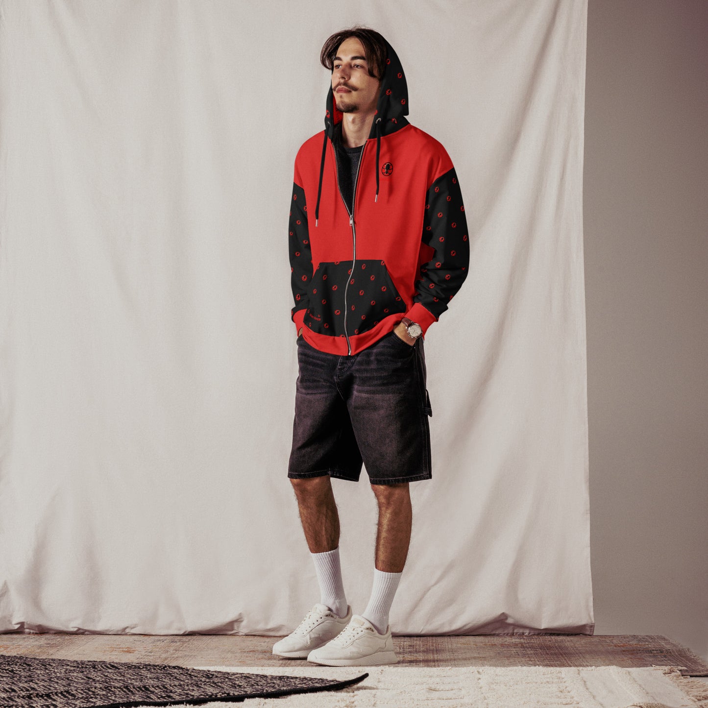 Alien Tech Apparel, basketball jogging suit, jogger set, Zip Hoodie, Hoodie, model 3