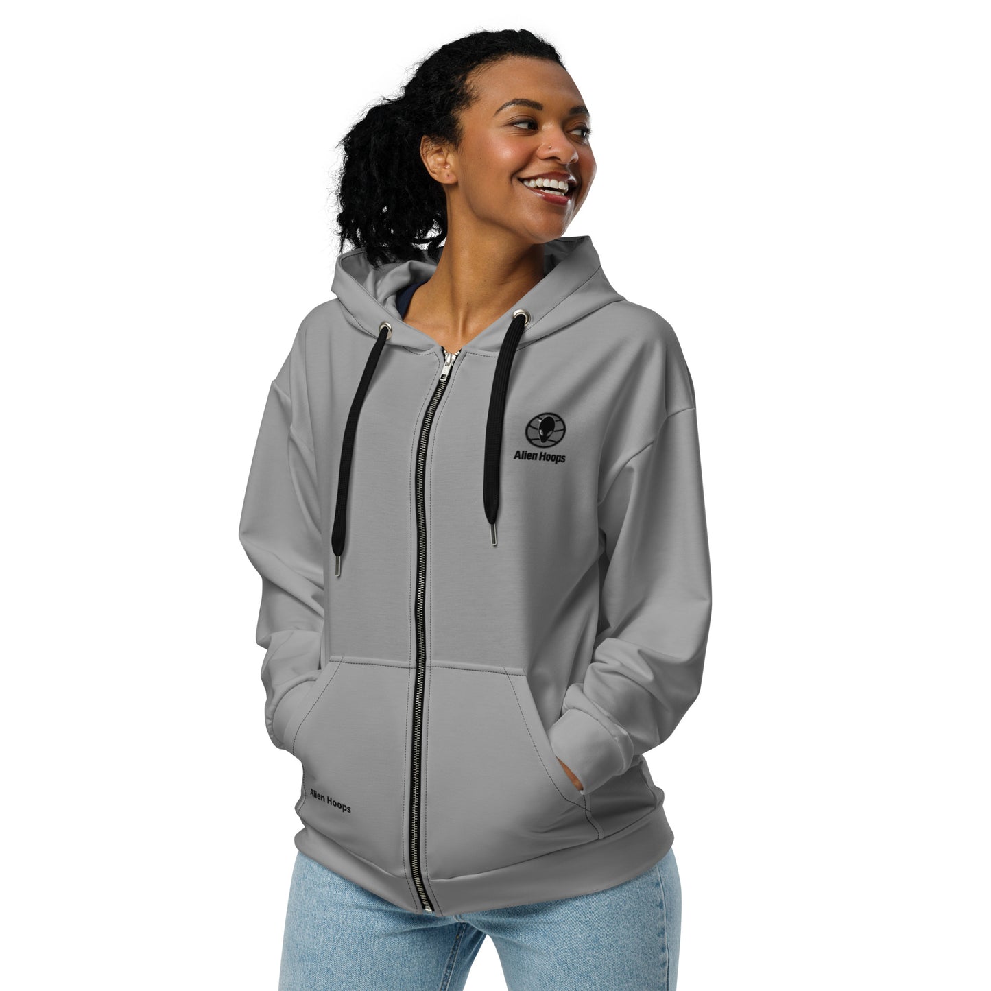 Alien Tech Apparel, basketball jogging suit, jogger set, Zip Hoodie, Hoodie, model 3