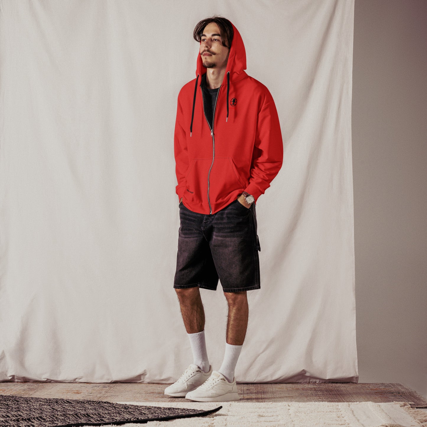 Alien Tech Apparel, basketball jogging suit, jogger set, Zip Hoodie, Hoodie, model 4