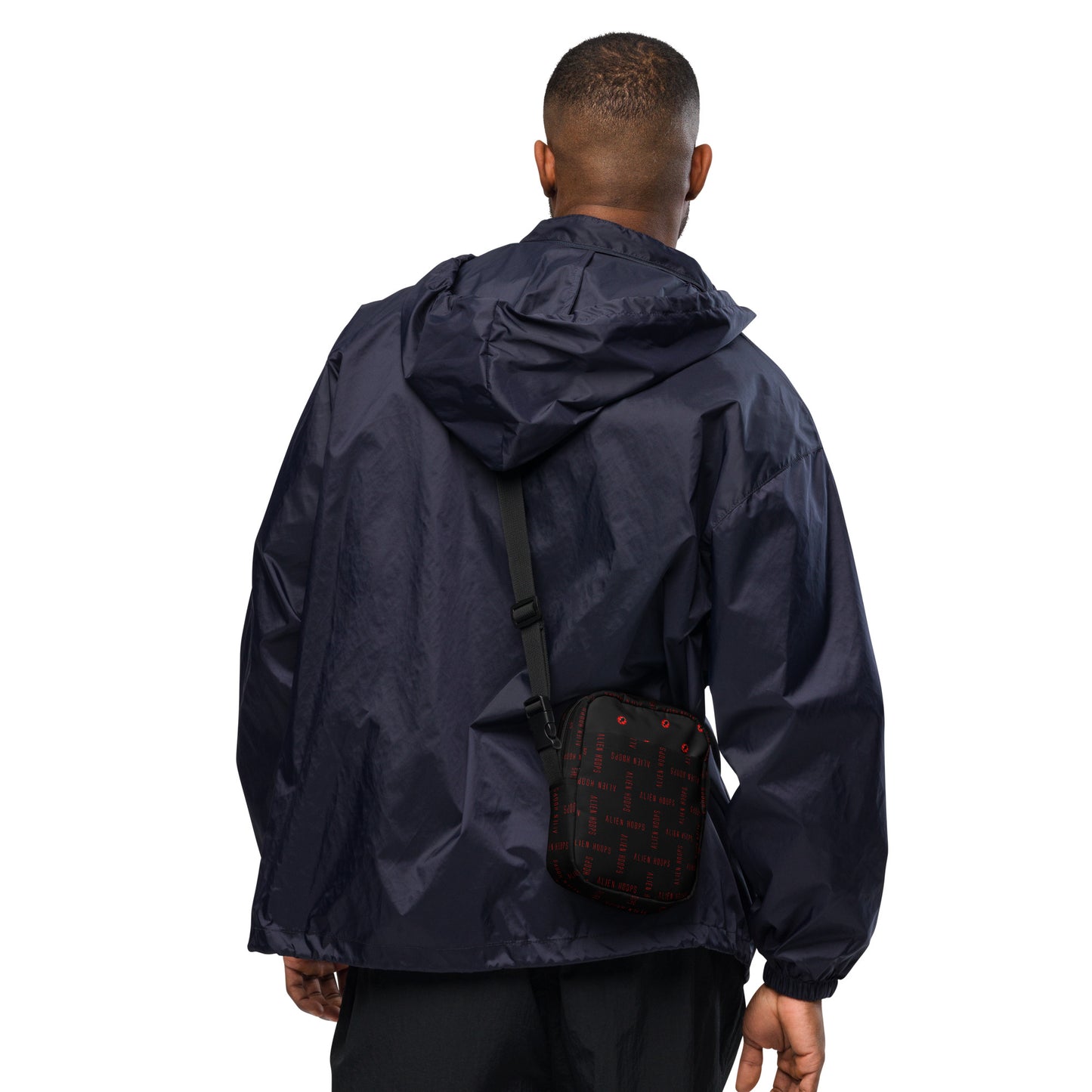 alien hoops cross-body bag, cross-body bag, satchel, alien hoops bag, basketball bag, hand bag, male model