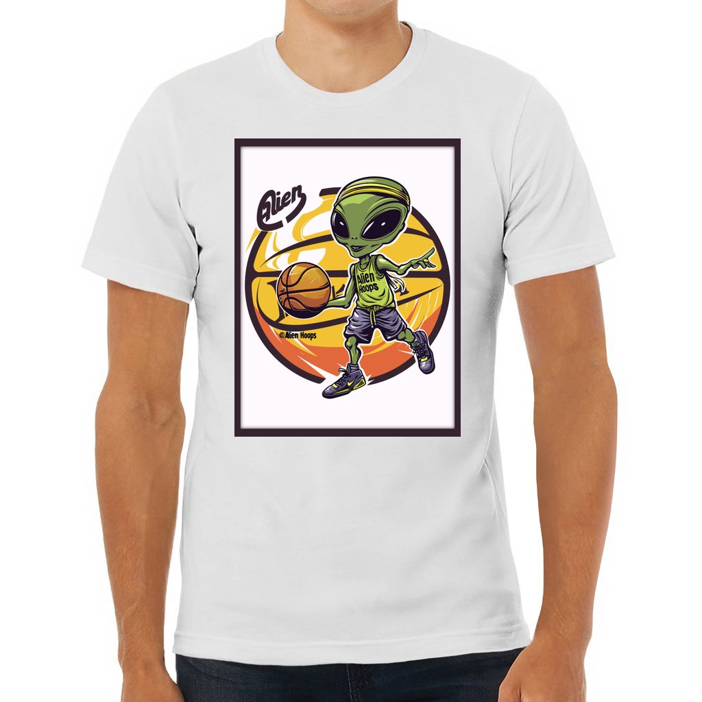 Basketball T-Shirt, Classic Design Tee, Alien Hoops Activewear