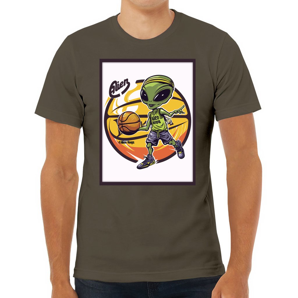 Basketball T-Shirt, Comfortable Sports T-Shirt, Alien Hoops Athletic Gear