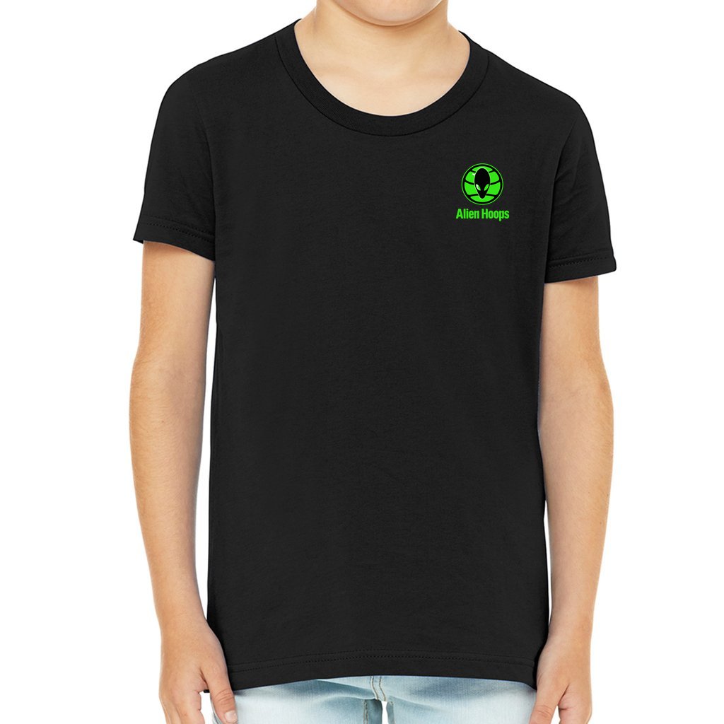 Youth Alien Hoops T-Shirt, kids' cotton tee, durable everyday wear