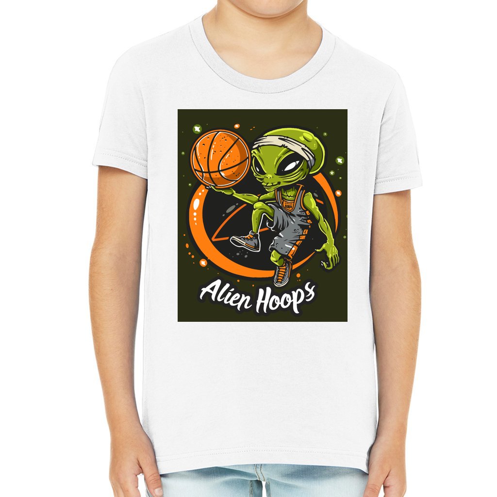 Youth Alien Hoops T-Shirt, 100% cotton, midweight fabric