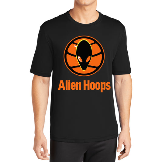 Moisture-Wicking T-Shirt, Athletic Performance Tee, Alien Hoops Elite Shirt