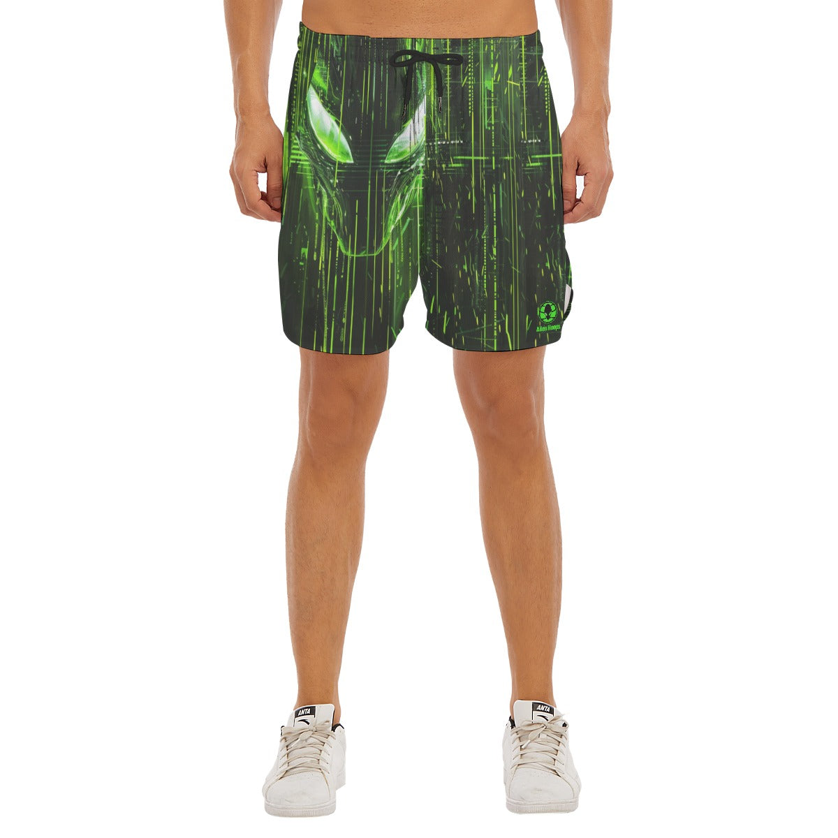 Training Shorts, Breathable Athletic Shorts, Alien Hoops Split-Side Shorts