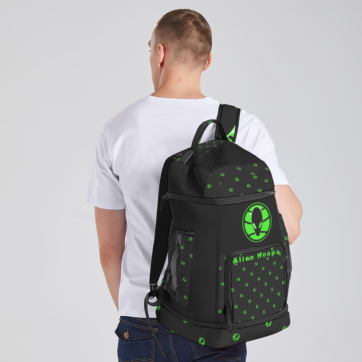 Sports Backpack, Durable Travel Backpack, Alien Hoops Elite Backpack