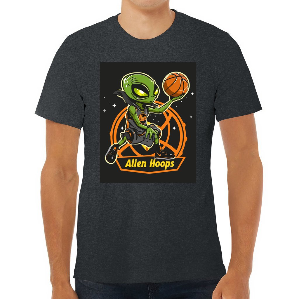 Basketball T-Shirt, Taped Shoulders Tee, Alien Hoops Performance Apparel