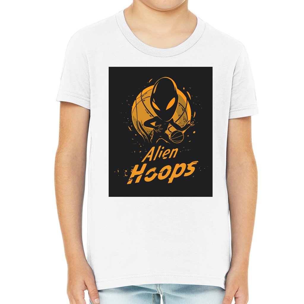 Youth Alien Hoops T-Shirt, 100% cotton, midweight fabric