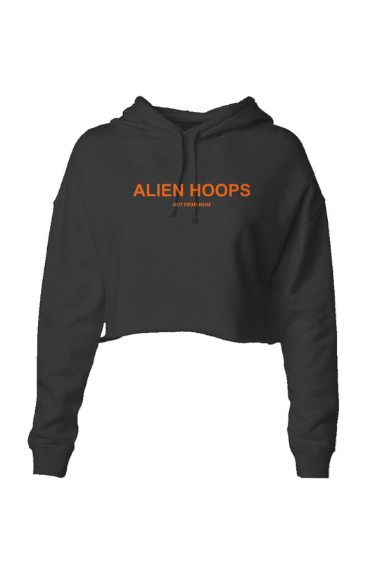 alien hoops elite women's cropped hoodie, cropped hoodie, cutoff hoodie, hoodie, soft hoodie, women outwear, women's basketball hoodie, women's hoodie, front