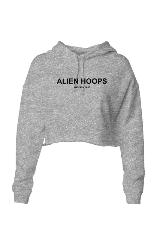 alien hoops elite women's cropped hoodie, cropped hoodie, cutoff hoodie, hoodie, soft hoodie, women outwear, women's basketball hoodie, women's hoodie, front