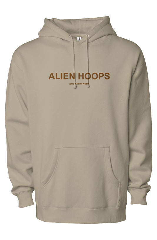 Alien Tech Elite Sweatsuit, Alien Tech Elite Pullover Hoodie, hoodie, pullover hoodie, basketball hoodie, tan and brown, front