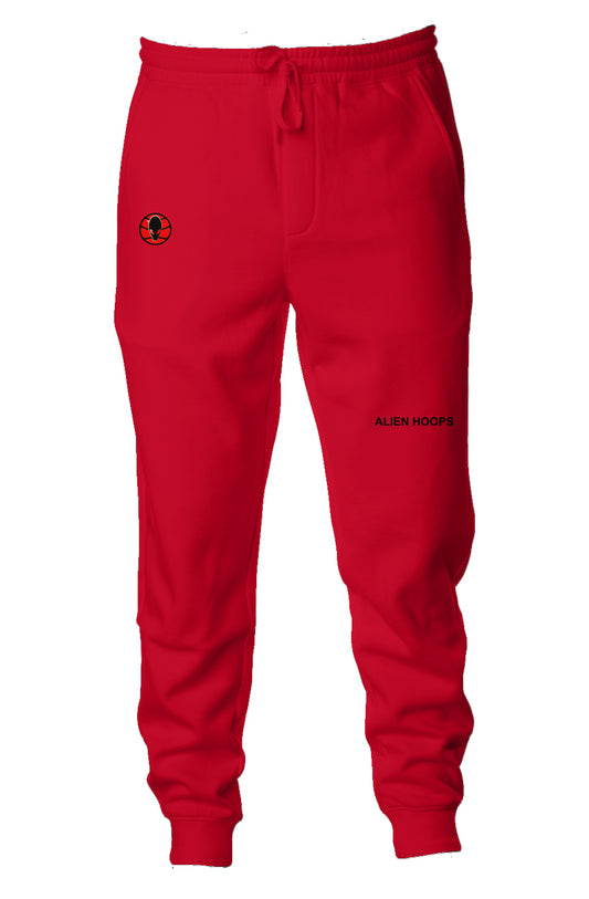 Alien Tech Elite Sweatsuit, Alien Tech Elite Sweatpants, sweatpants, sweatpants, basketball sweatpants, red and black, front