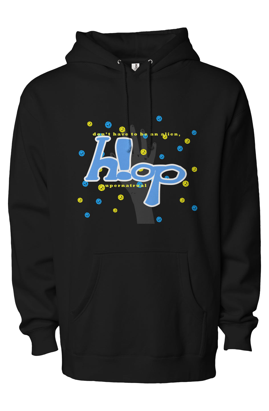 alien hoops hoodie, alien hoops supernatural hoodie, Alien Hoops Supernatural, Supernatural, supernatural hoodie, hoodie, heavy duty hoodie, dont be an alien hoop, front