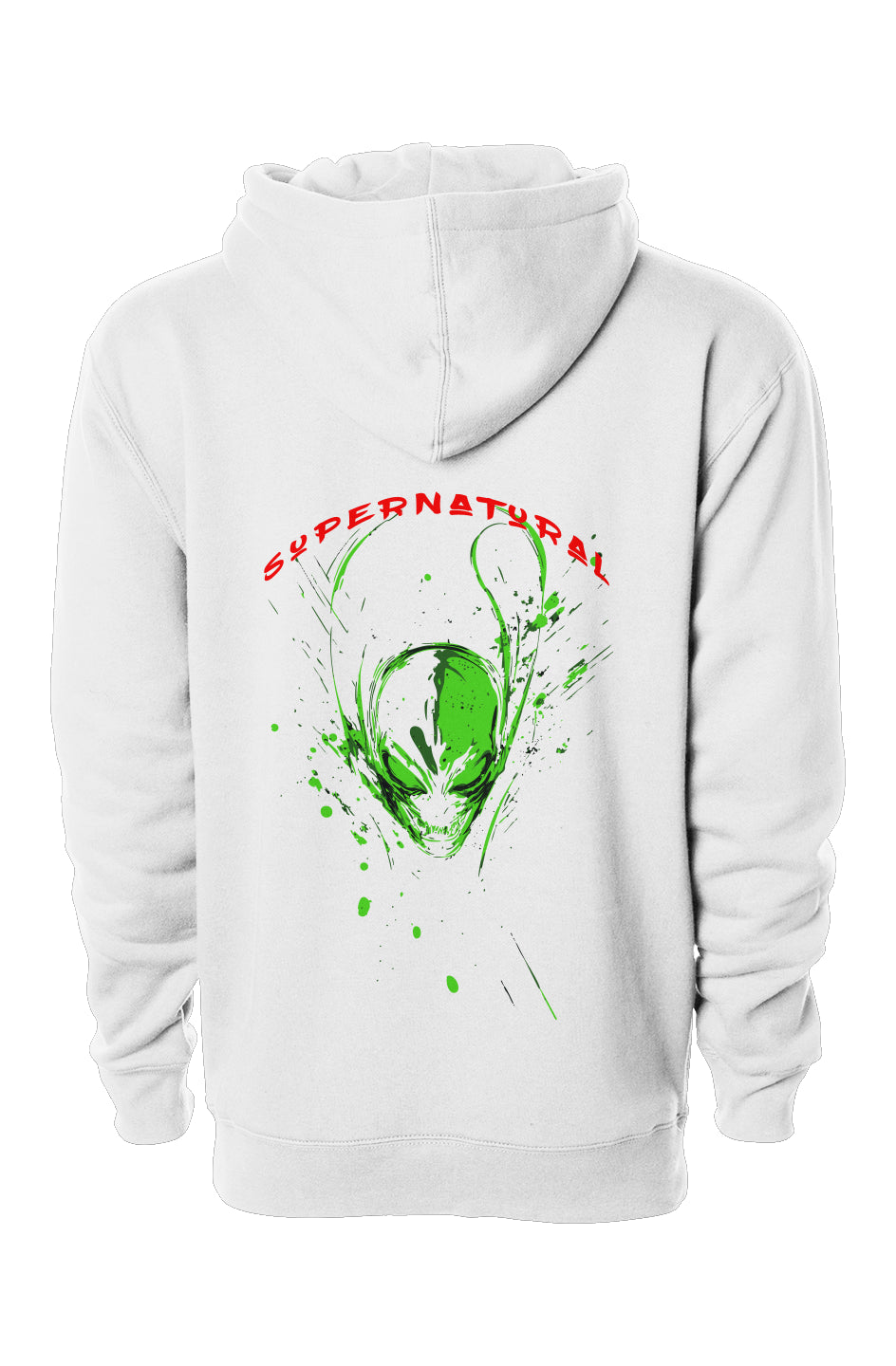 alien hoops hoodie, alien hoops supernatural hoodie, Alien Hoops Supernatural, Supernatural, supernatural hoodie, hoodie, heavy duty hoodie, invasion, back