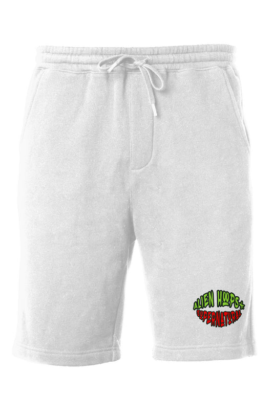 alien hoops, Supernatural, supernatural shorts, Fleece Shorts, shorts, basketball shorts, alien hoops supernatural shorts, invasion, front