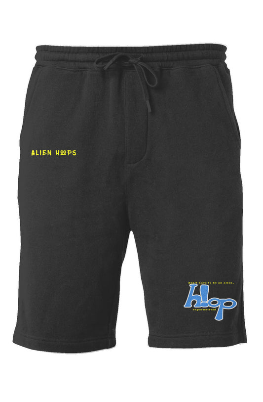 alien hoops, Supernatural, supernatural shorts, Fleece Shorts, shorts, basketball shorts, alien hoops supernatural shorts, dont be an alien hoop, front