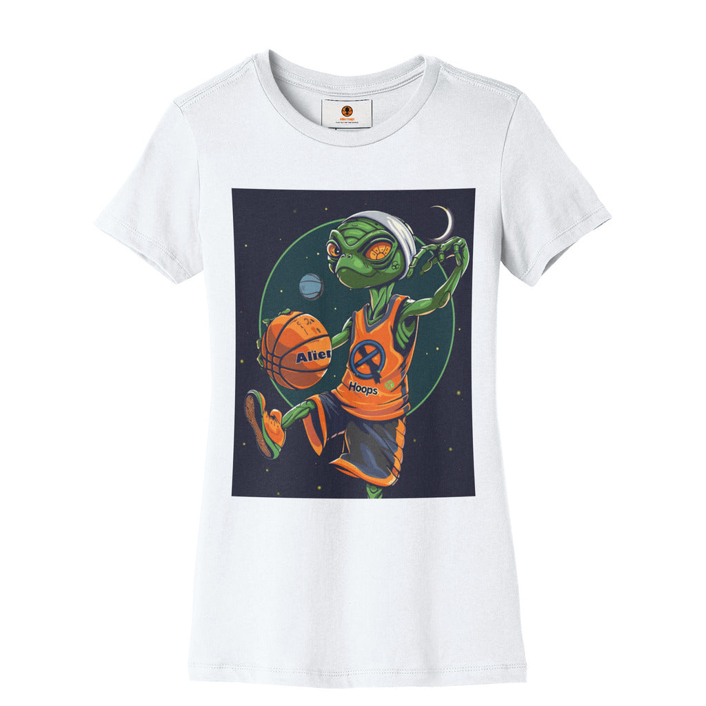 Women’s Alien Hoops T-Shirt, Women's Basketball T-shirt, Women's comfortable t-shirt