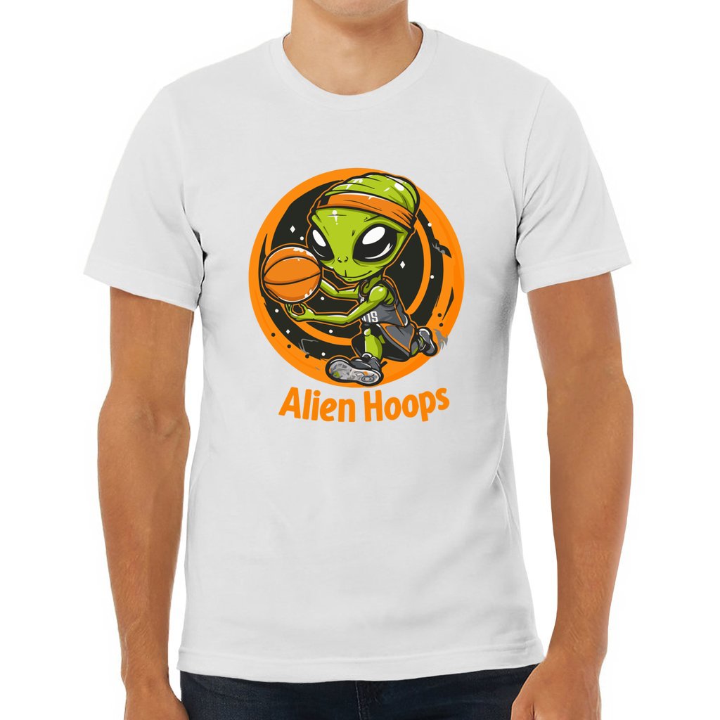 Basketball T-Shirt, Comfortable Sports T-Shirt, Alien Hoops Athletic Gear