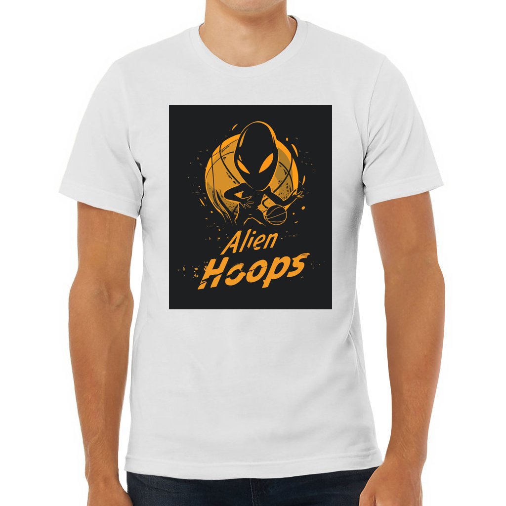 Basketball T-Shirt, Comfortable Sports T-Shirt, Alien Hoops Athletic Gear