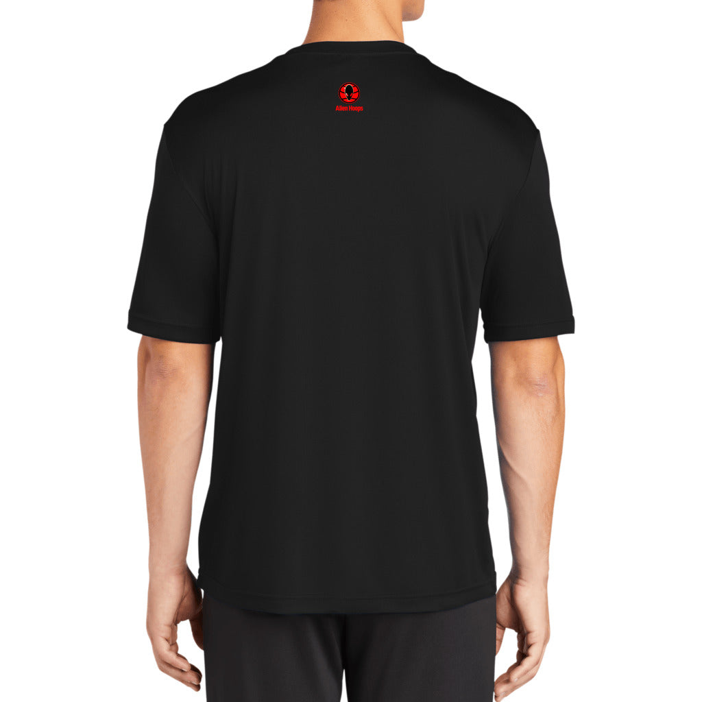 Moisture-Wicking T-Shirt, Lightweight Sports Tee, Alien Hoops Athletic Gear