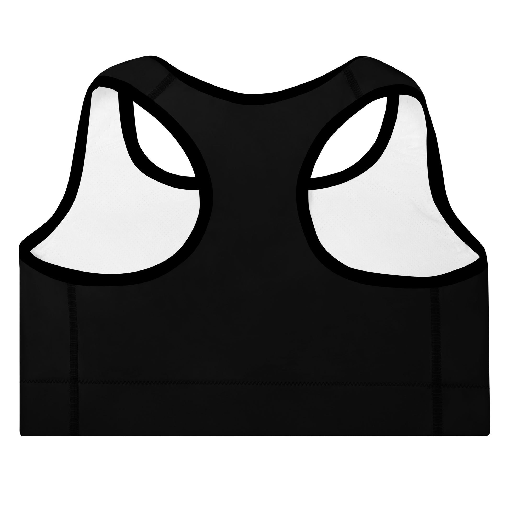 Women's Padded Sports Bra, Racerback Sports Bra, Alien Hoops Sports Bra