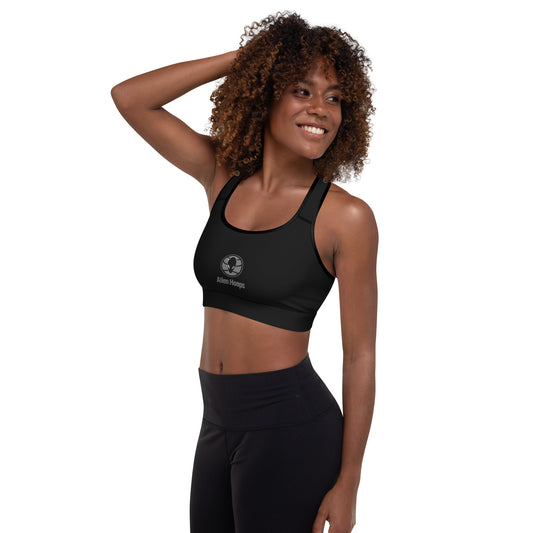 Alien Hoops Sports Bra, High Support Sports Bra, Moisture-Wicking Sports Bra, Women's Padded Sports Bra, side