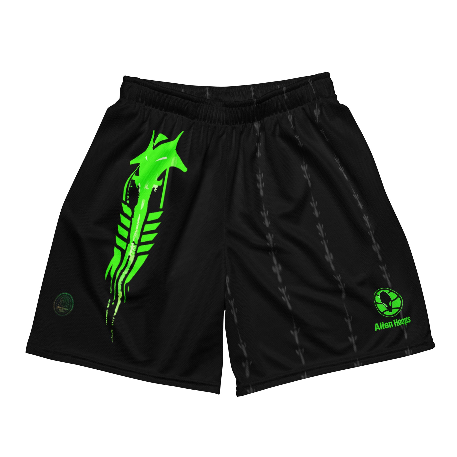 Basketball Shorts, Performance Athletic Shorts, Alien Hoops Mesh Shorts