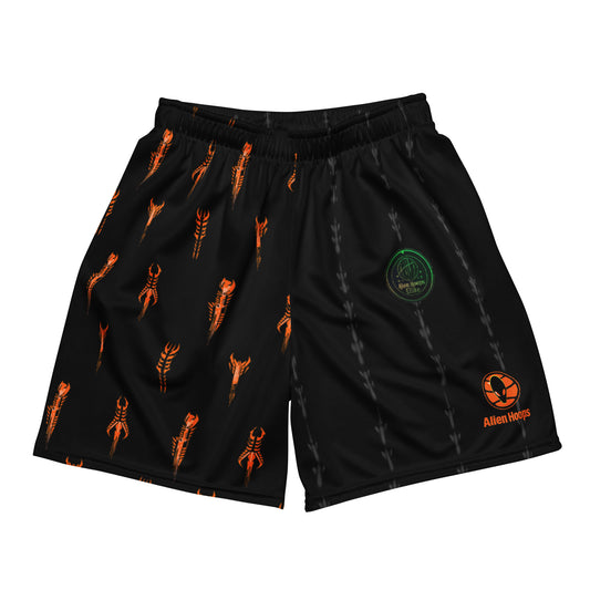 Basketball Shorts, Performance Athletic Shorts, Alien Hoops Mesh Shorts