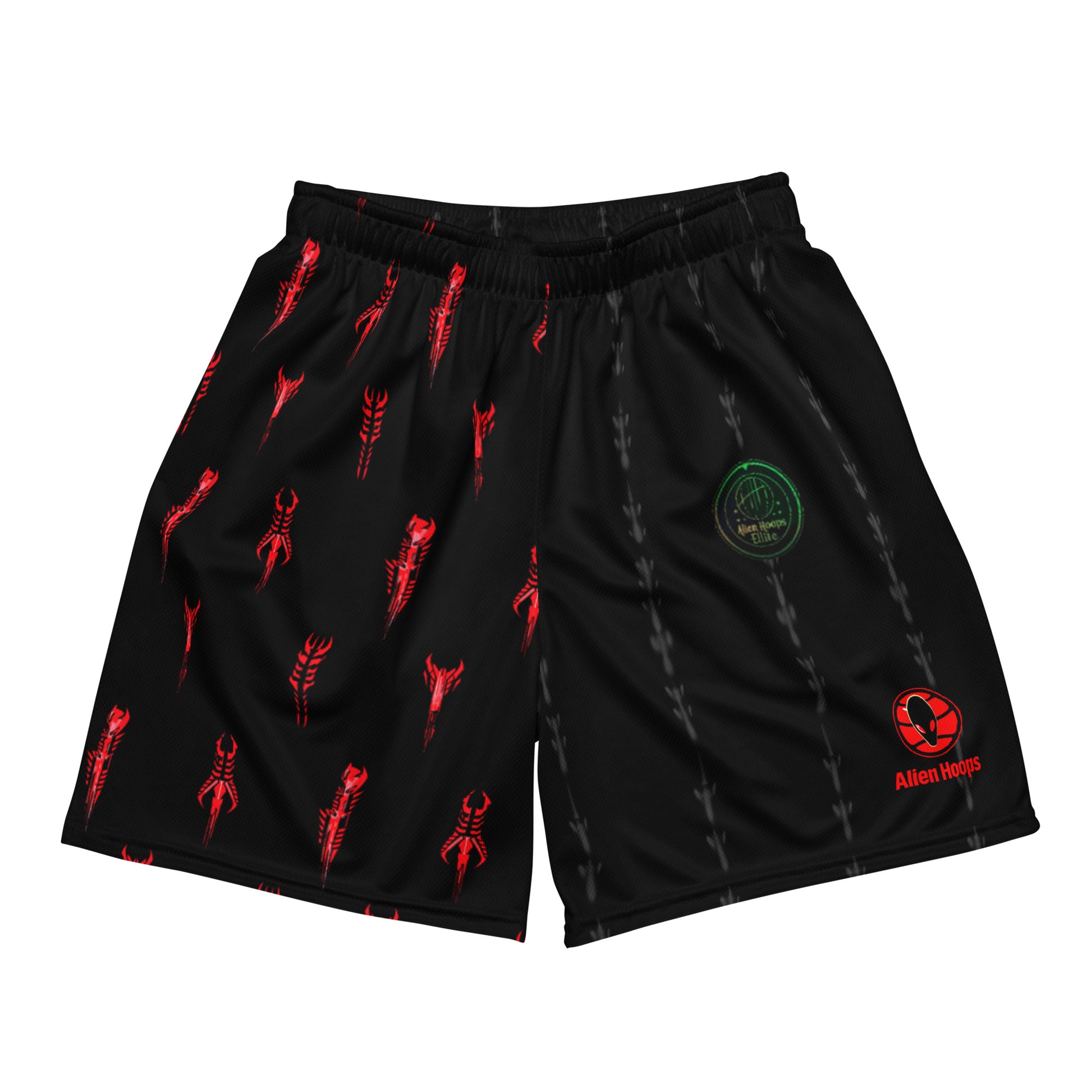 Basketball Shorts, Performance Athletic Shorts, Alien Hoops Mesh Shorts