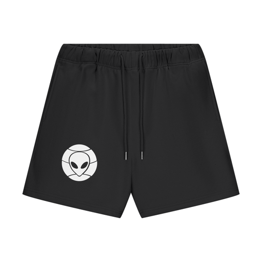 alien hoops, Supernatural, supernatural shorts, basketball shorts, unisex shorts, Fleece Shorts, supernatural fleece shorts, front