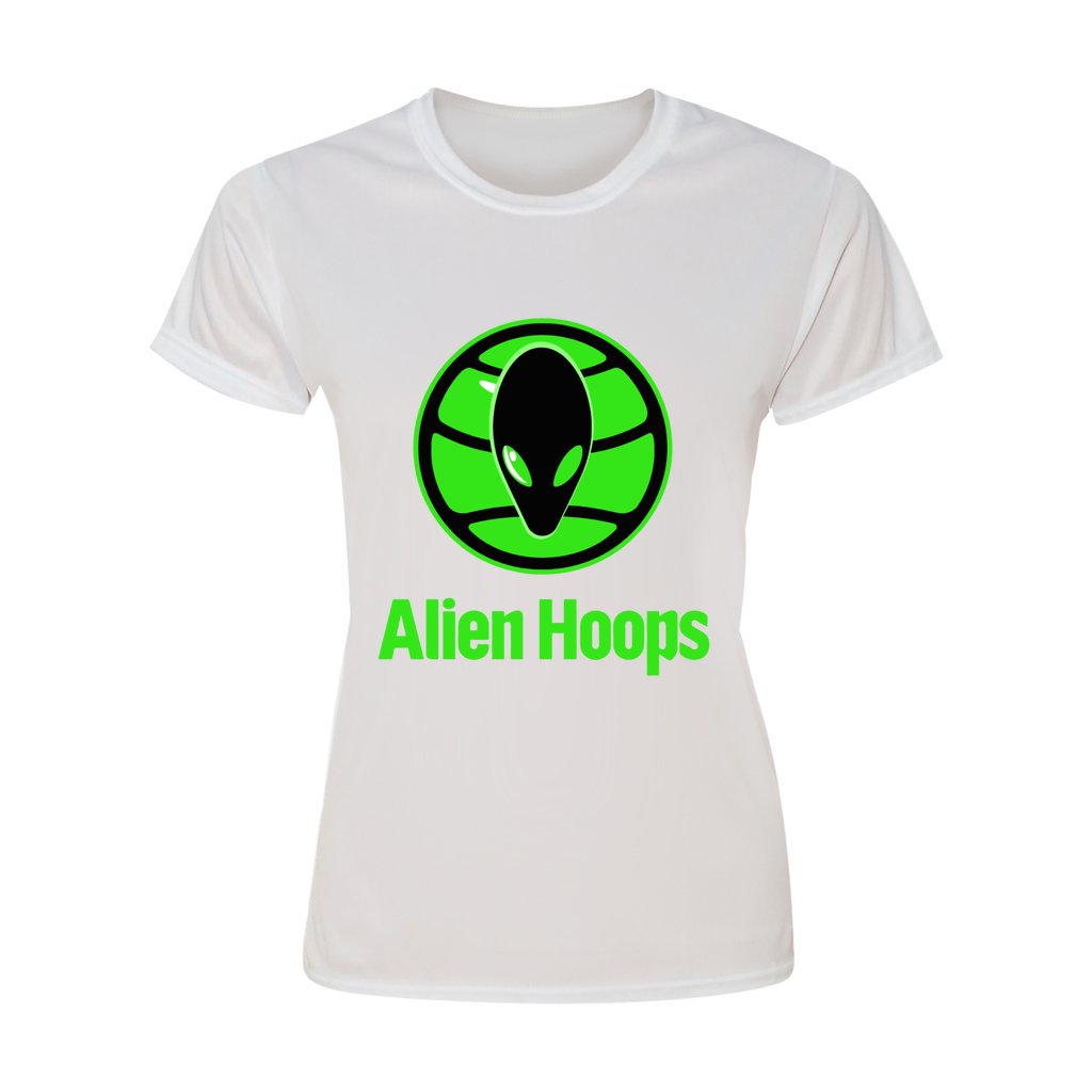 Women's Alien Hoops Elite T-Shirt, Antimicrobial Properties, Lightweight Athletic Tee