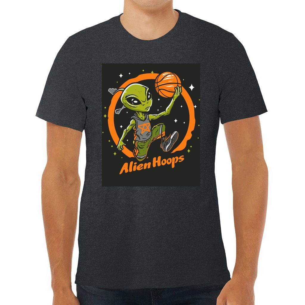 Basketball T-Shirt, Taped Shoulders Tee, Alien Hoops Performance Apparel