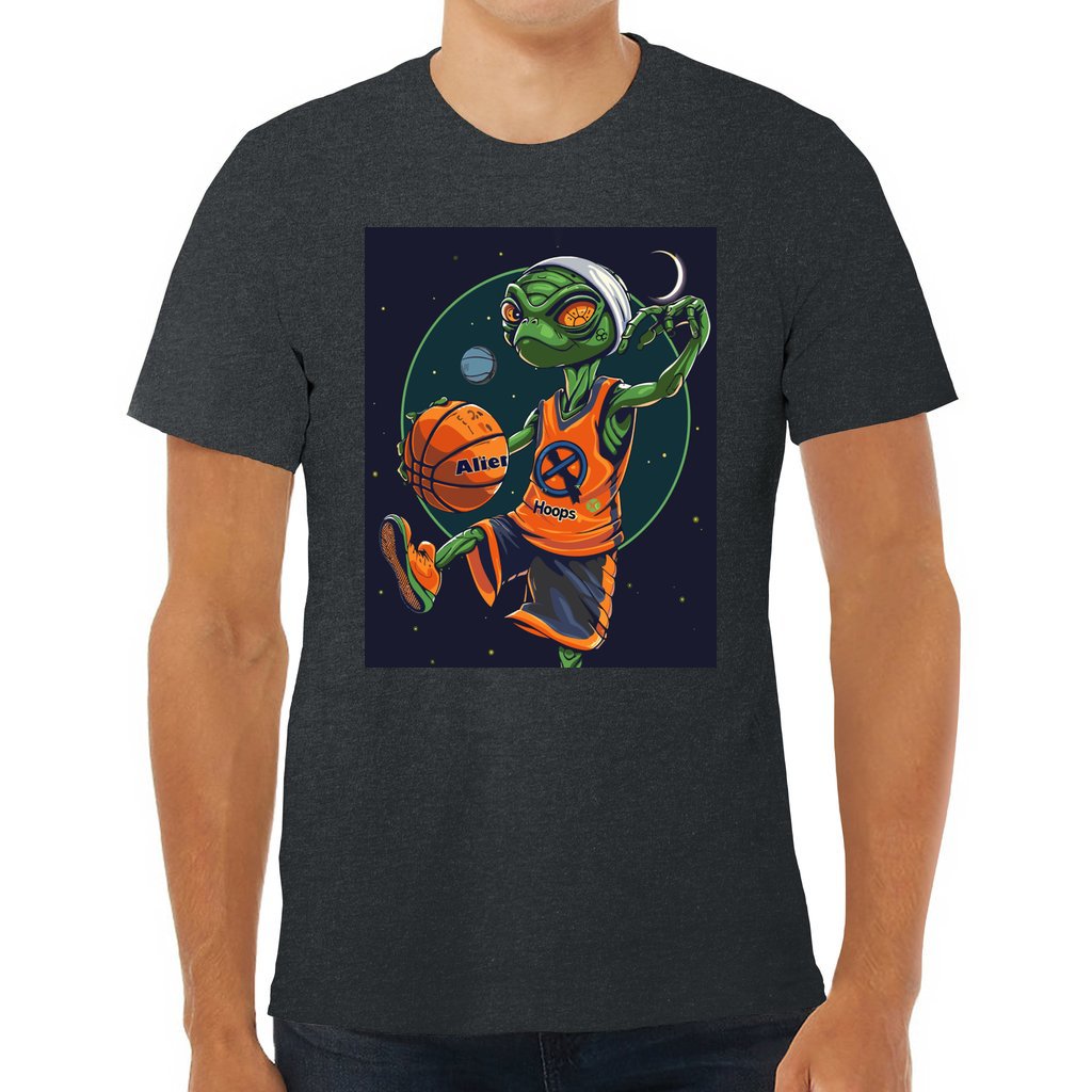 Basketball T-Shirt, Taped Shoulders Tee, Alien Hoops Performance Apparel