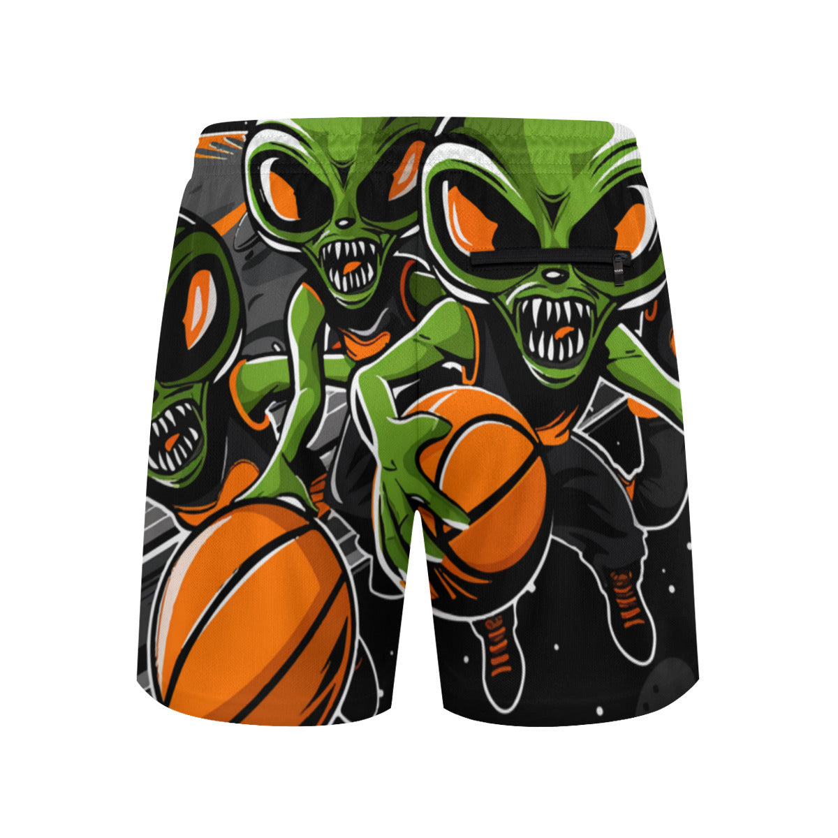 Youth Alien Hoops Training Shorts, elastic waist with adjustable drawstring, secure fit