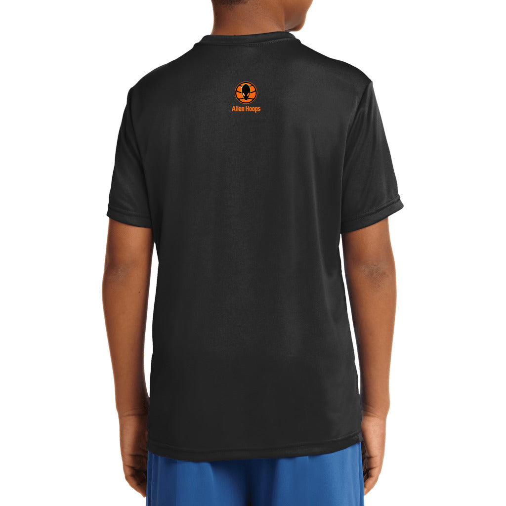 Youth Alien Hoops Elite T-Shirt, breathable sports tee, advanced PosiCharge technology