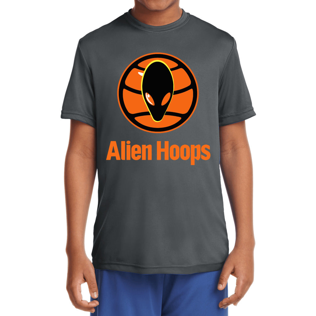 Youth Alien Hoops Elite T-Shirt, comfortable fit, set-in sleeves design