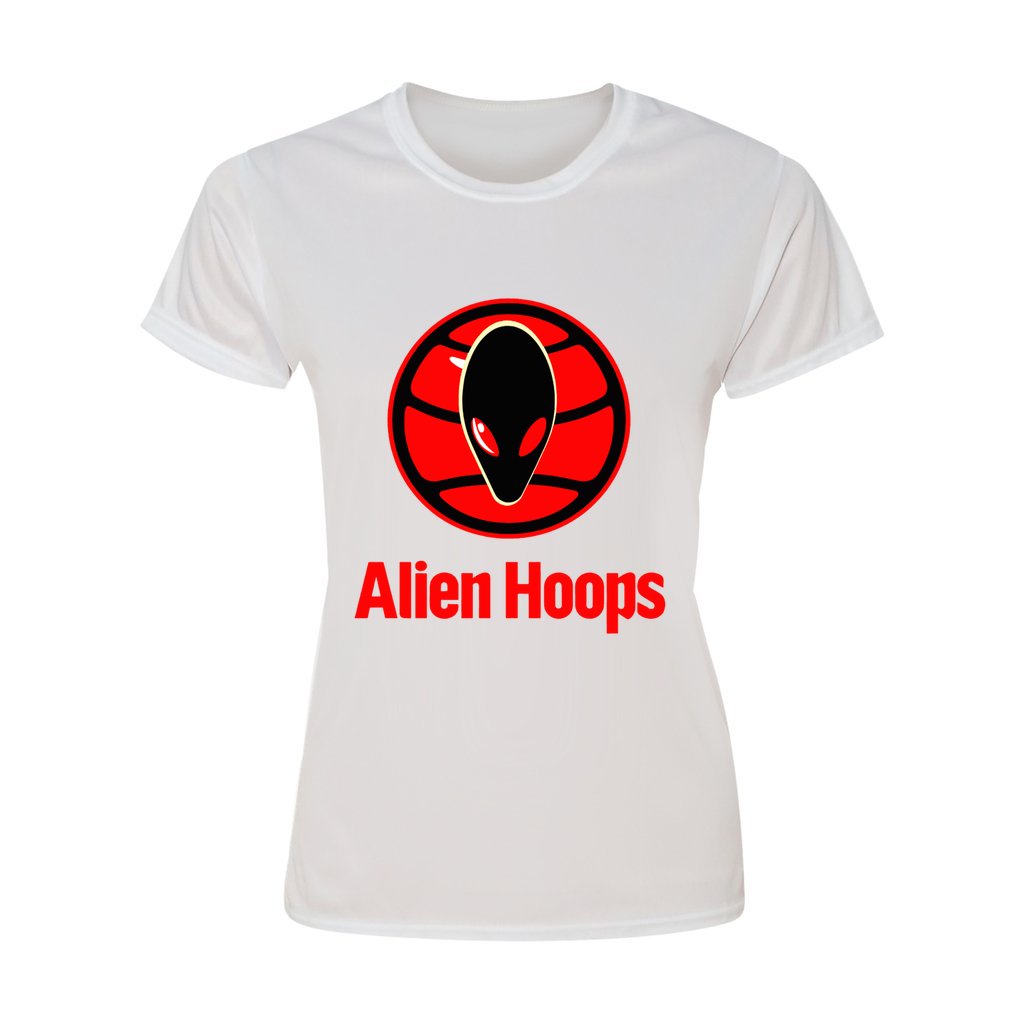 Women's Alien Hoops Elite T-Shirt, Antimicrobial Properties, Lightweight Athletic Tee